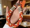 Short, color-blocked woven rope for women's wrists, cartoon and cute pendant chain, outdoor anti-loss rope Specification image